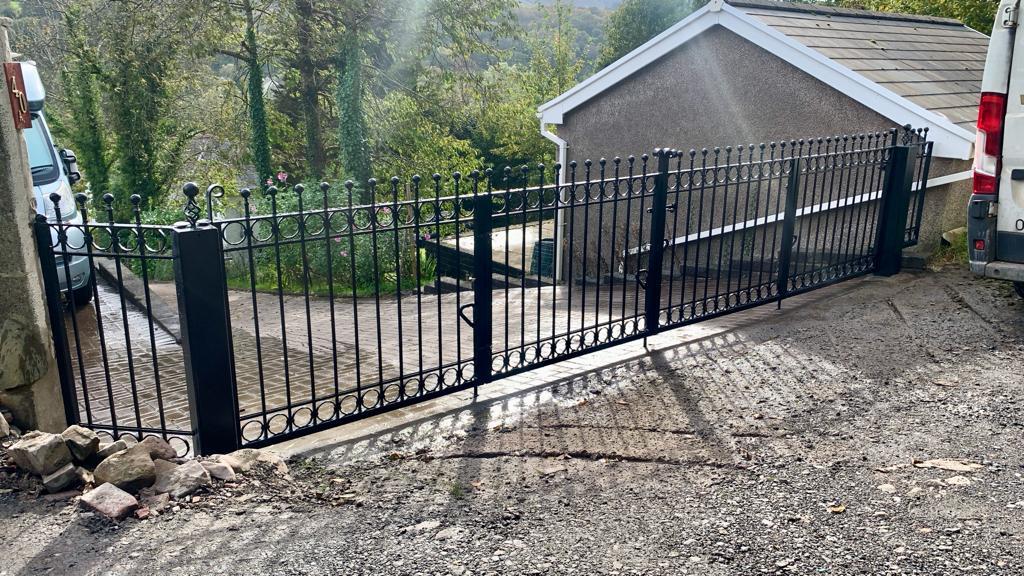 Wrought Iron Bi Folding Gates Glynneath Cimla Forge   PHOTO 2023 10 26 16 06 52 003 